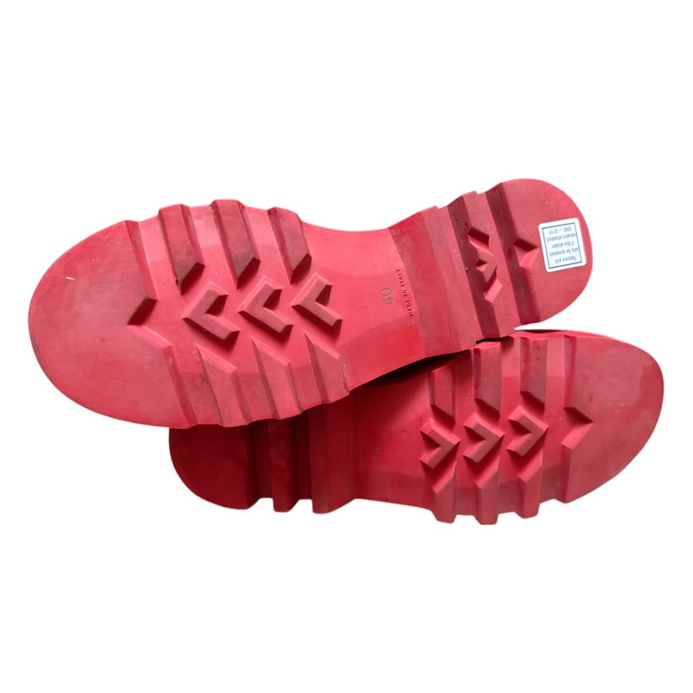 -SOLD -AUTHENTIC MONCLER sexy Glossy Red Rain Boots EU 40 US 9.5 - Picture 6 of 15